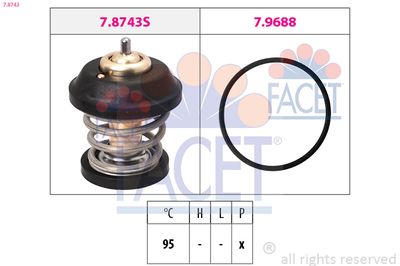 Termostat, chladivo FACET 7.8743