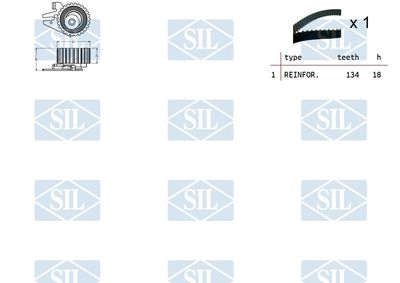 SET CUREA DE DISTRIBUTIE Saleri SIL TK1098 1