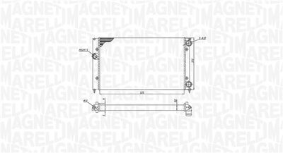 MAGNETI MARELLI Kühler, Motorkühlung