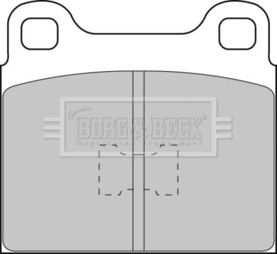 Комплект тормозных колодок, дисковый тормоз BORG & BECK BBP1085 для AUDI 50