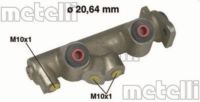 Главный тормозной цилиндр METELLI 05-0070 для RENAULT 4