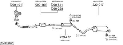 SISTEM DE ESAPAMENT BOSAL SYS13780
