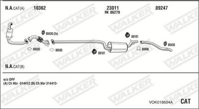 Изпускателна система WALKER VOK018604A