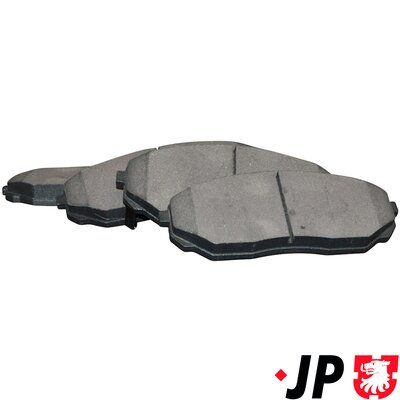 комплект спирачно феродо, дискови спирачки JP GROUP