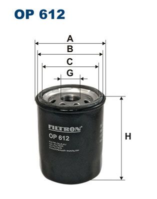 Масляный фильтр FILTRON OP 612 для NISSAN 100NX