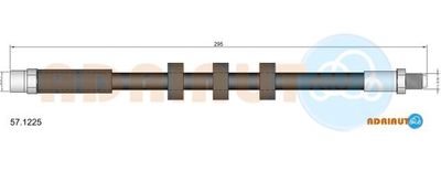спирачен маркуч ADRIAUTO 57.1225