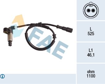 78191 FAE Датчик, частота вращения колеса