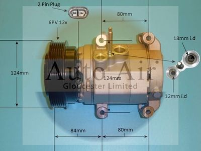 Compressor, air conditioning Auto Air Gloucester 14-0187P