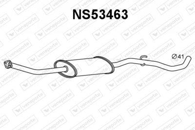 Предглушитель выхлопных газов VENEPORTE NS53463 для NISSAN NOTE