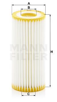 Масляный фильтр MANN-FILTER HU 6013 z для SKODA KAROQ