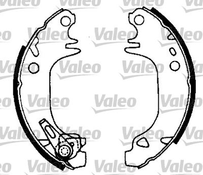 Комплект тормозных колодок VALEO 554662 для CITROËN AX