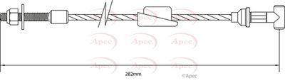 Cable Pull, parking brake APEC CAB1134