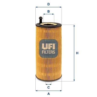 UFI Hydraulische filter, automatische transmissie (25.237.00)