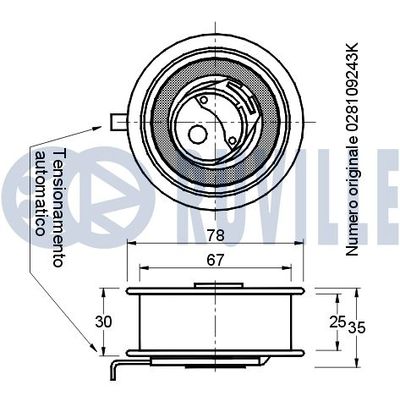 ROLA INTINZATOR CUREA DISTRIBUTIE RUVILLE 541355 1