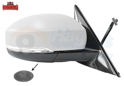 Vnější zpětné zrcátko VAN WEZEL 0246828