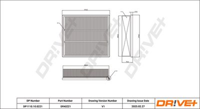 LUFTFILTER DR!VE+ DP1110100221 0