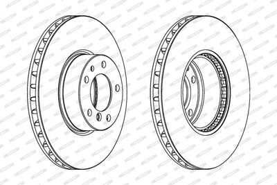 BREMSSCHEIBE FERODO DDF6061 1
