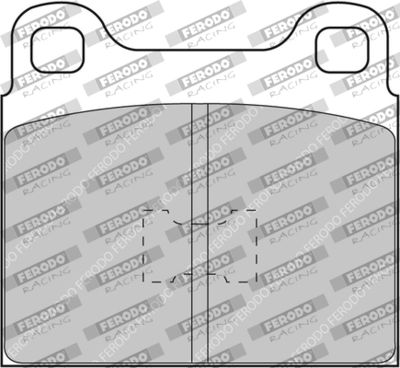 Комплект тормозных колодок, дисковый тормоз FERODO RACING FCP105R для VW 412