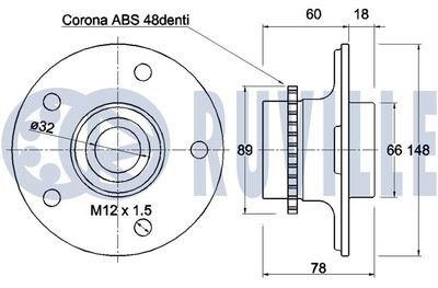 SET RULMENT ROATA RUVILLE 221730 1