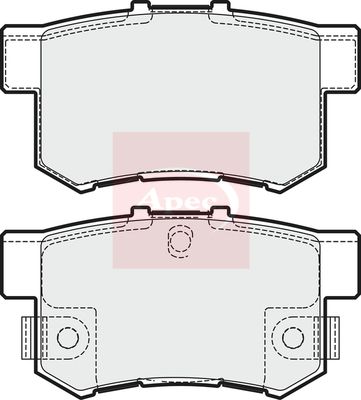 APEC Brake Pad Set, disc brake PAD1829
