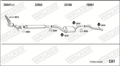 SISTEM DE ESAPAMENT WALKER FOK019262