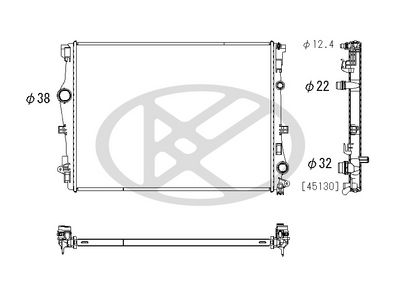 Radiator, racire motor Koyorad PL413953