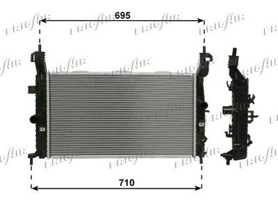 Радиатор, охлаждение двигателя FRIGAIR 0107.3122 для OPEL MERIVA