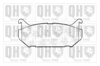 Комплект тормозных колодок, дисковый тормоз QUINTON HAZELL BP762 для FORD USA PROBE