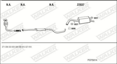 ABGASANLAGE WALKER FO75014