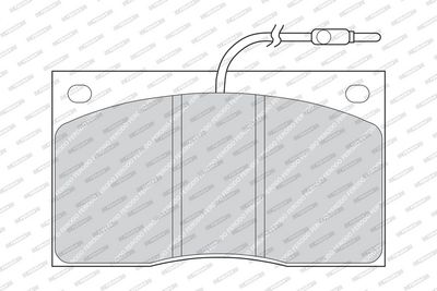 BREMSBELAGSATZ SCHEIBENBREMSE FERODO FVR805 1