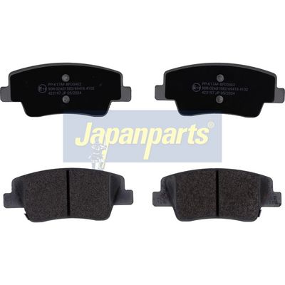 комплект спирачно феродо, дискови спирачки JAPANPARTS PP-K17AF