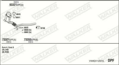 Изпускателна система WALKER VWK011257A