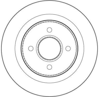 BREMSSCHEIBE TRW DF4298 1
