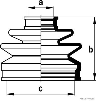 FALTENBALGSATZ ANTRIEBSWELLE Herth+Buss Jakoparts J2863009