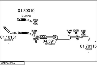 SISTEM DE ESAPAMENT MTS MERC81639A008670