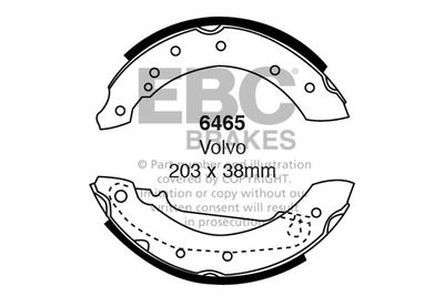 Комплект тормозных колодок EBC Brakes 6465 для VOLVO 440