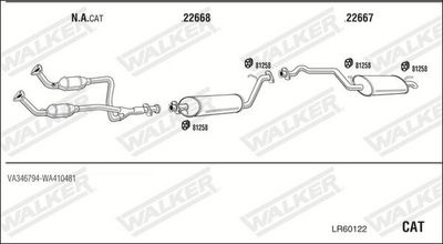 SISTEM DE ESAPAMENT WALKER LR60122