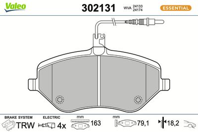SET PLACUTE FRANA FRANA DISC VALEO 302131