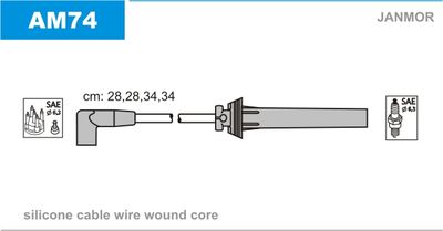 Tändkabelsats JANMOR AM74