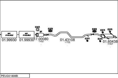 SISTEM DE ESAPAMENT MTS PEUG51808B018268