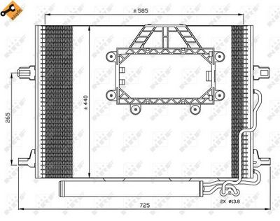 CONDENSATOR CLIMATIZARE NRF 350211 5