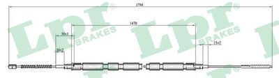 Cable Pull, parking brake C0810B