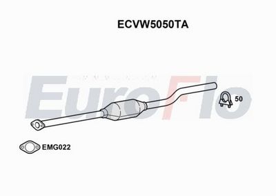 Katalizator EUROFLO 1K0254401PX