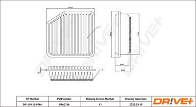 LUFTFILTER DR!VE+ DP1110100766 5