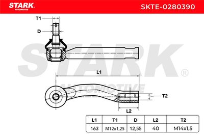 накрайник на напречна кормилна щанга STARK SKTE-0280390
