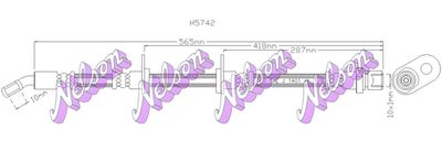 KAWE H5742 Тормозной шланг  для SUBARU SVX (Субару Свx)