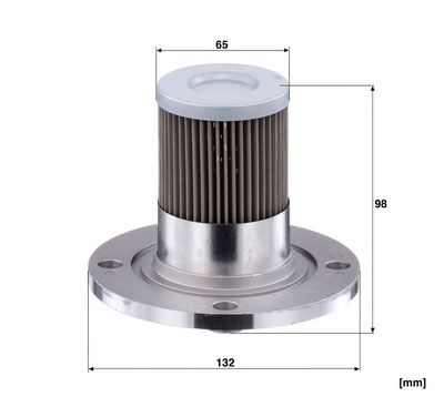Hydraulisch filter (patroon) past: HITACHI EX16-2B, EX17-2, EX17-2B, EX25, EX30, EX35, EX40, 16, 18, 25, ZX22U-2, ZX35, ZX40, ZX50