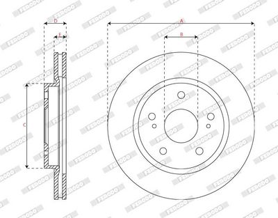 DISC FRANA FERODO DDF2687C 2
