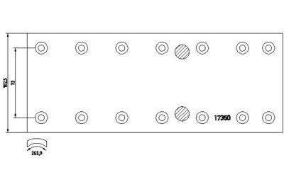 Комплект тормозных башмаков, барабанные тормоза TEXTAR 1735004 для MERCEDES-BENZ T2/LN1