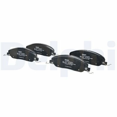 Remblokken set Voor (met een dempingskussen), past: FORD USA MUSTANG 3.7-5.4 01.04-